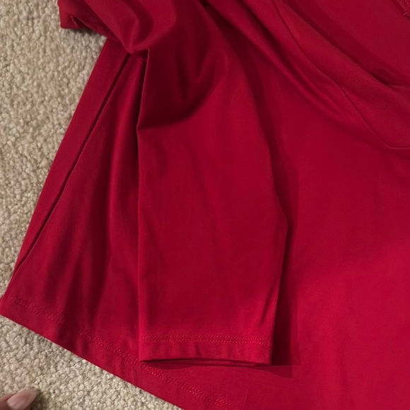 H&M Red Cropped Long Sleeve Blouse - Picture 3 of 4